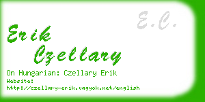 erik czellary business card